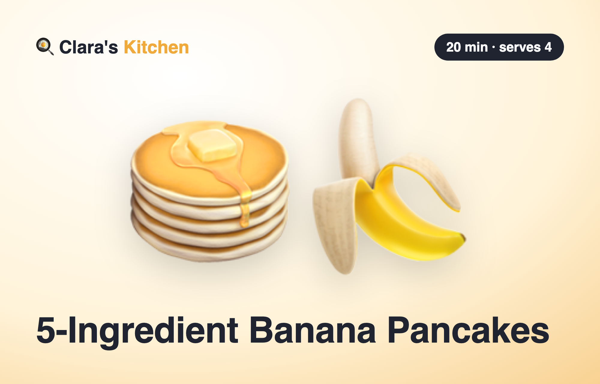 Banana pancakes