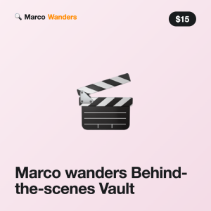 Marco wanders Behind-the-scenes Vault