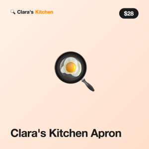 Clara's Kitchen Apron