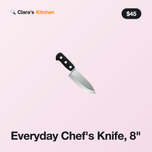 Everyday Chef's Knife, 8"